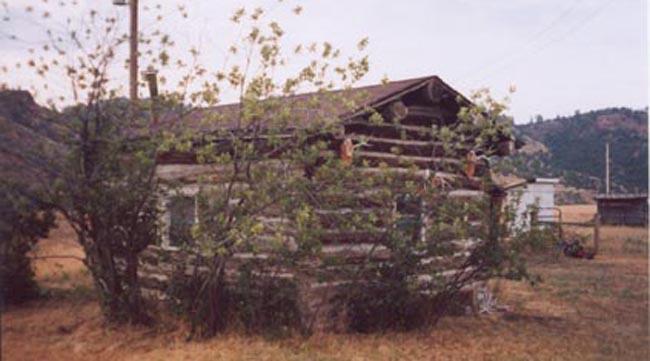 Parelius Homestead Cabin.jpg - Parelius Faleide's homestead cabin in Rosebud, Montana
